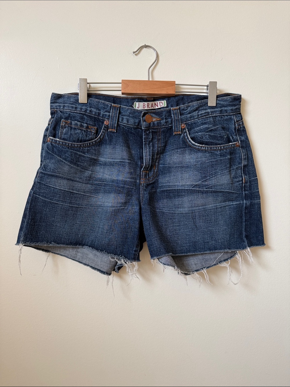 J Brand denim shorts inseam medium blue 4 inch mid rise